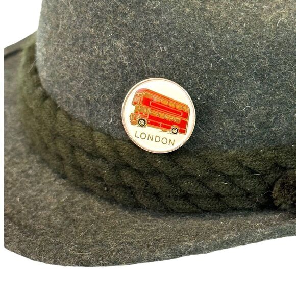 VTG Dark Grey Alpine Tyrolean Hat 205 - Picture 3 of 10